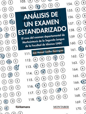 cover image of Análisis de un examen estandarizado